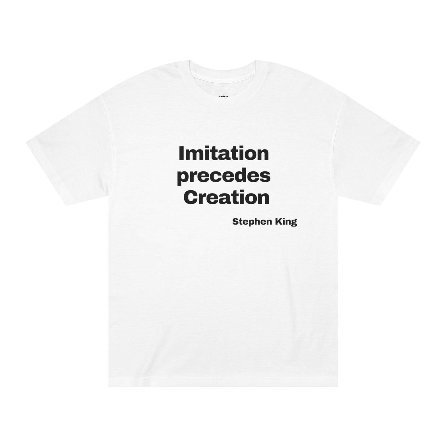 Imitation precedes creation