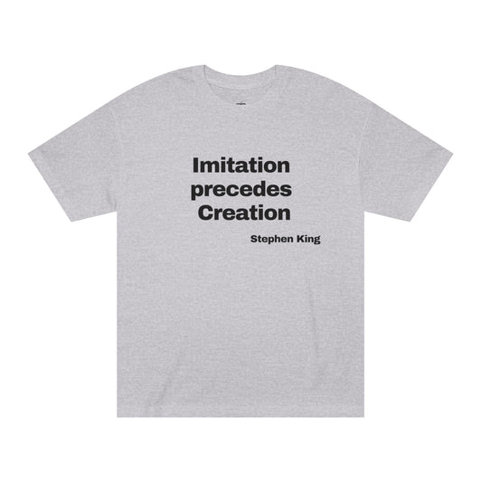 Imitation precedes creation